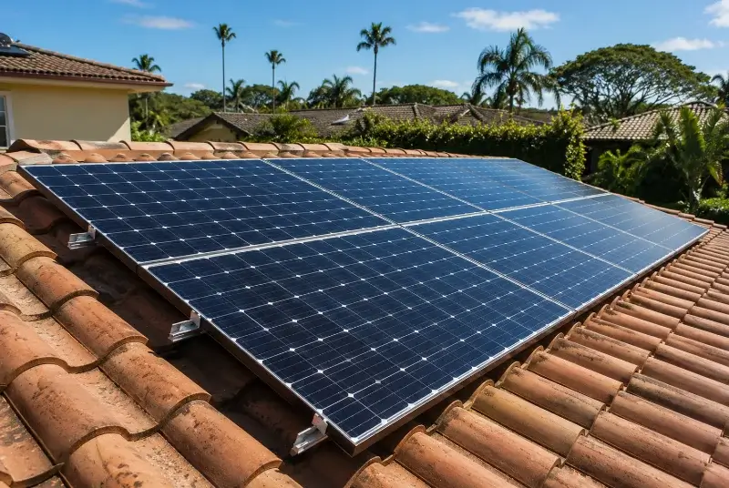 Installation de panneaux solaires à la Muraz